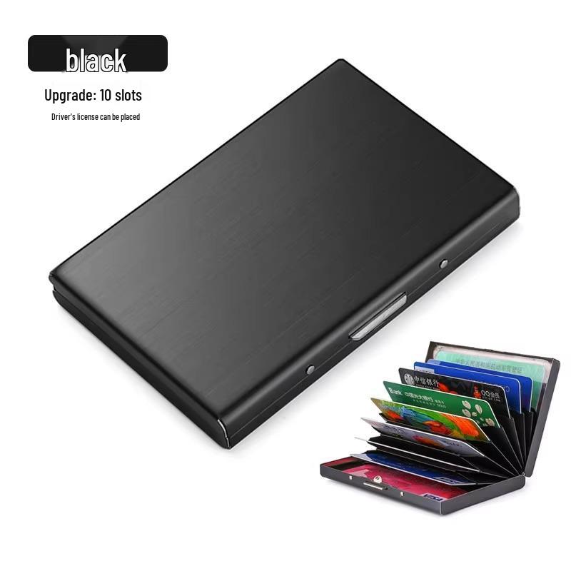 Nerezový držák na karty proti krádeži - Ultratenký, Antimagnetický pro muže a ženy