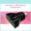 Premium Quality 3d Audio Sound Card For Laptops With Virtual 7.1 Channel Usb 2.0 Adapter