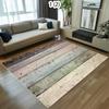 Vintage Wood Grain Striped Area Rug Living Room Bedroom Modern Farmhouse Decor Non Slip Carpet for Design Perfect for HomeC