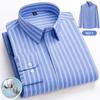 New in Shirt High Quality 95% Cotton Long Sleeve Shirts for Men Slim Fit Formal Plain Shirt Soft Office Business Striped Clothes