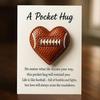 Love Heart Baseball Pocket Hug with Positive Card Emotional Support Heart Shaped