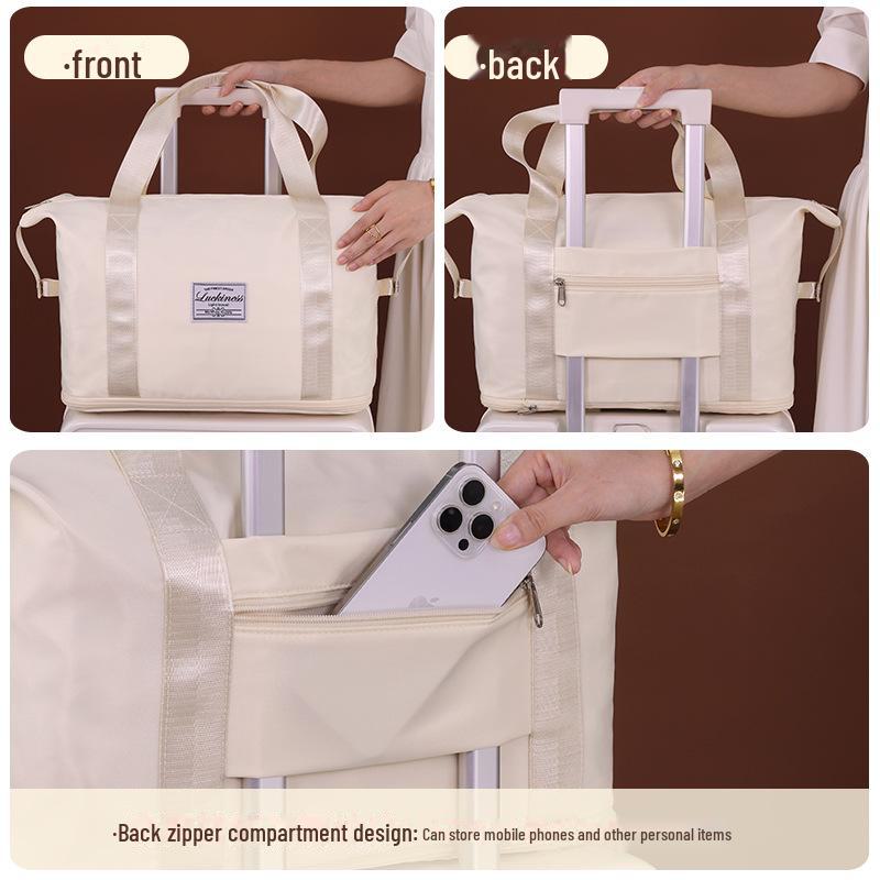 Geantă de călătorie din pânză Oxford de mare capacitate, cu separare între umed și uscat, pentru sport și fitness