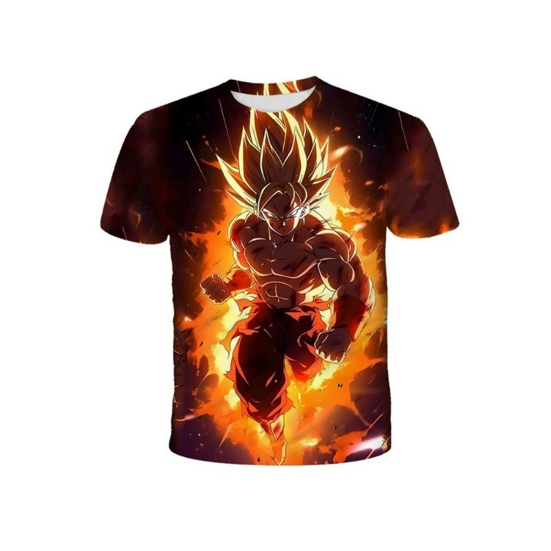 Japanese Anime Dragon Ball Z All Characters 3D Quick Dry T-Shirt For Men Women Kids Summer Sports Anime Tee Streetwear