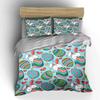 Easter Bunny and Egg Pattern Set Exquisite Three-piece Bedding Set Gift for Kids and Adults