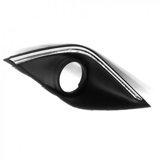 For Mitsubishi Outlander 2016- Front Bumper Fog Lamp Light Cover Chrome Pair