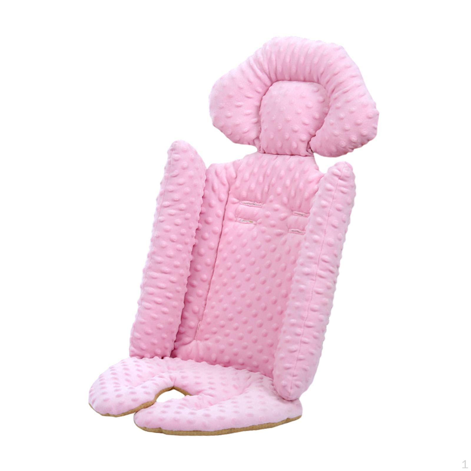 

Baby Stroller Cushion Seat Liners Universal Autumn Machine Washable Mat Pad Liner for рожевий