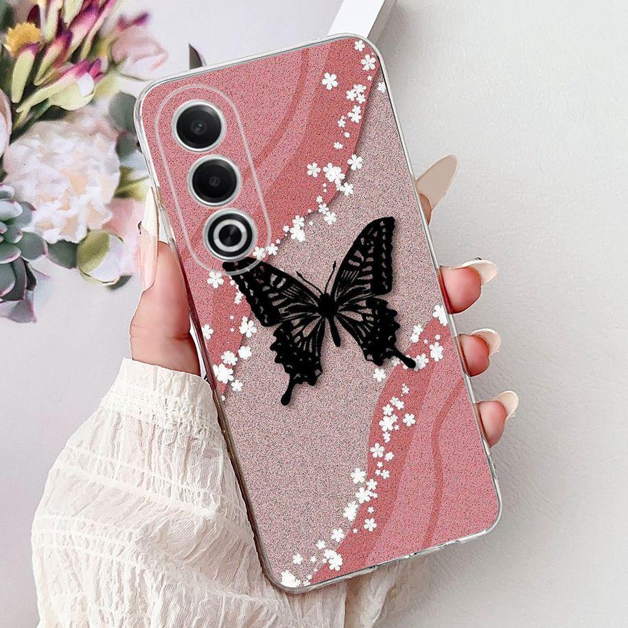 For OPPO K12x A80 Case 2024 New Fashion Love Heart Soft Silicone Back Cover For OPPO A3 Pro 5G CPH2639 A 80 K 12x CPH2667 Bumper
