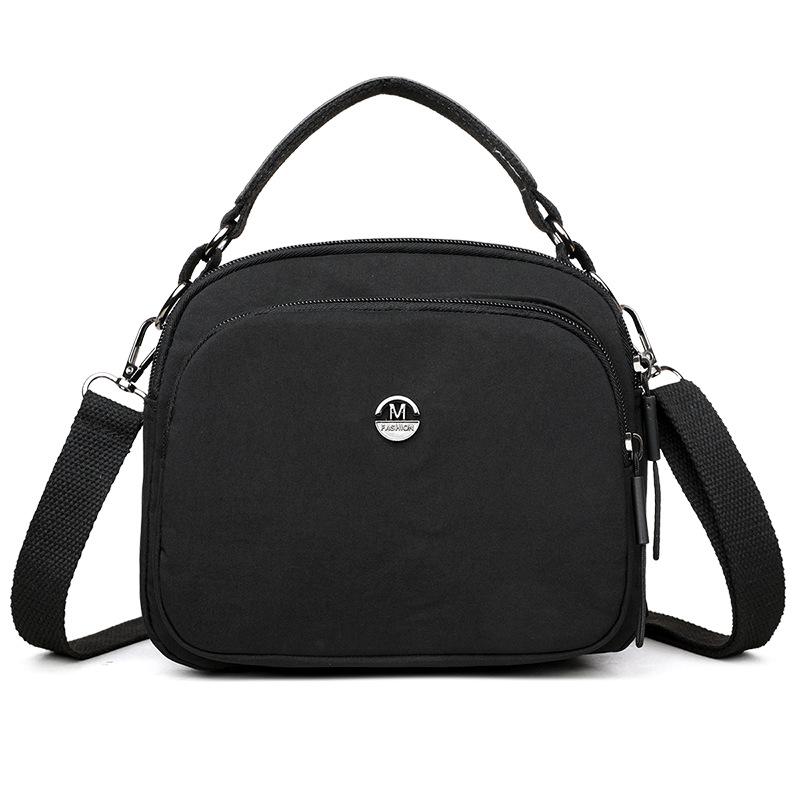 2025 Nylon Multifunctional Shoulder Bag - Solid Color Crossbody Handbag
