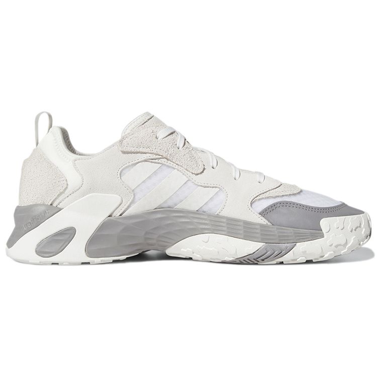 Adidas Originals Streetball Low Leather Comfortable Sports Shock Absorption Non-Slip Low-Top Lifestyle Casual Shoes Men Sneaker White Gray FX7671