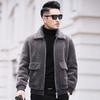 Haining fur winter new sheep shearing men's fur casual lamb wool lapel wool coat fur integrated tide