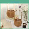 Handle Flower With Woven Basket Plant Basket Flower Storage Basket For Home Wedding Garden Decoration