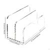 Acrylic Mail Sorter, File Organizer, Lightweight, Document Storage Stand Envelope Holder for