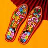 Summer Cotton Embroidered Insoles for Men and Women - Thick, Sweat-Absorbing, Wedding Celebration Design