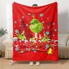 Grinchmas Christmas Parody Blanket Soft Throw Blanket For Home Bedroom Bed Sofa Travel Office Solid Christmas Blanket
