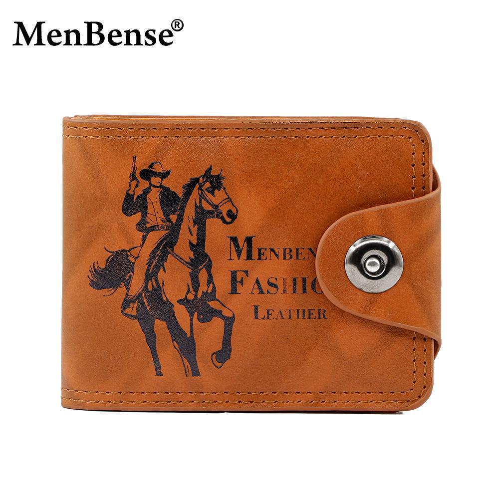 

Кошелек в стиле ретро «Охотник» большой вместимости с магнитной застежкой, мужским держателем для карт и карманом для долларов США. L-2107-1 светло-коричневого