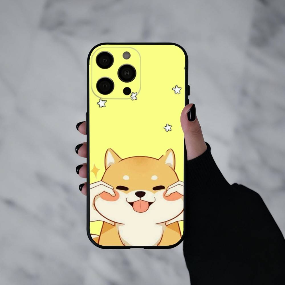 C-Cute Corgi D-Hund-G Handyhülle Für iPhone 17pro,16,15,14,13,12,11 Plus,Pro Max,XS,Weiche Silikon-Schwarze Hülle
