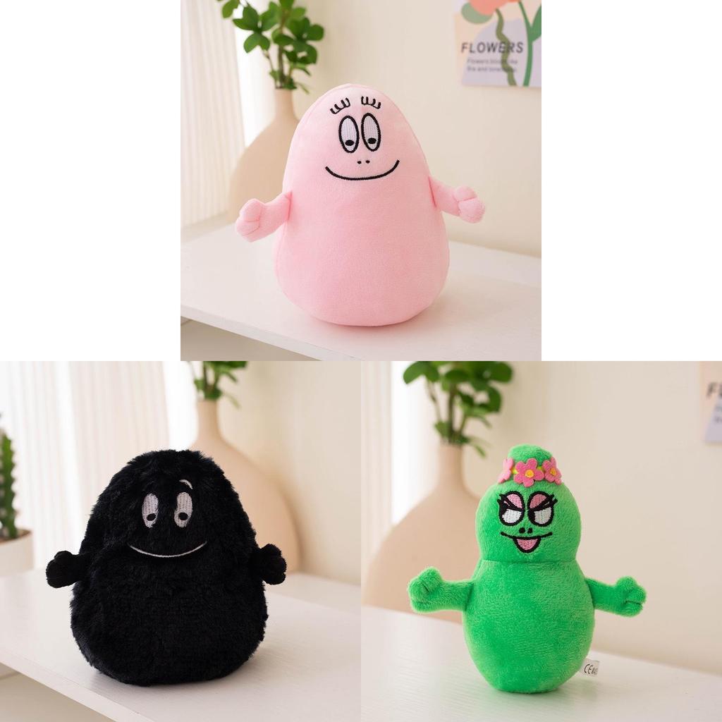 Les Barbapapa Baby Papa Family Plush Dolls Set With Pp Cotton Filled Cartoon Toys For Children Gift