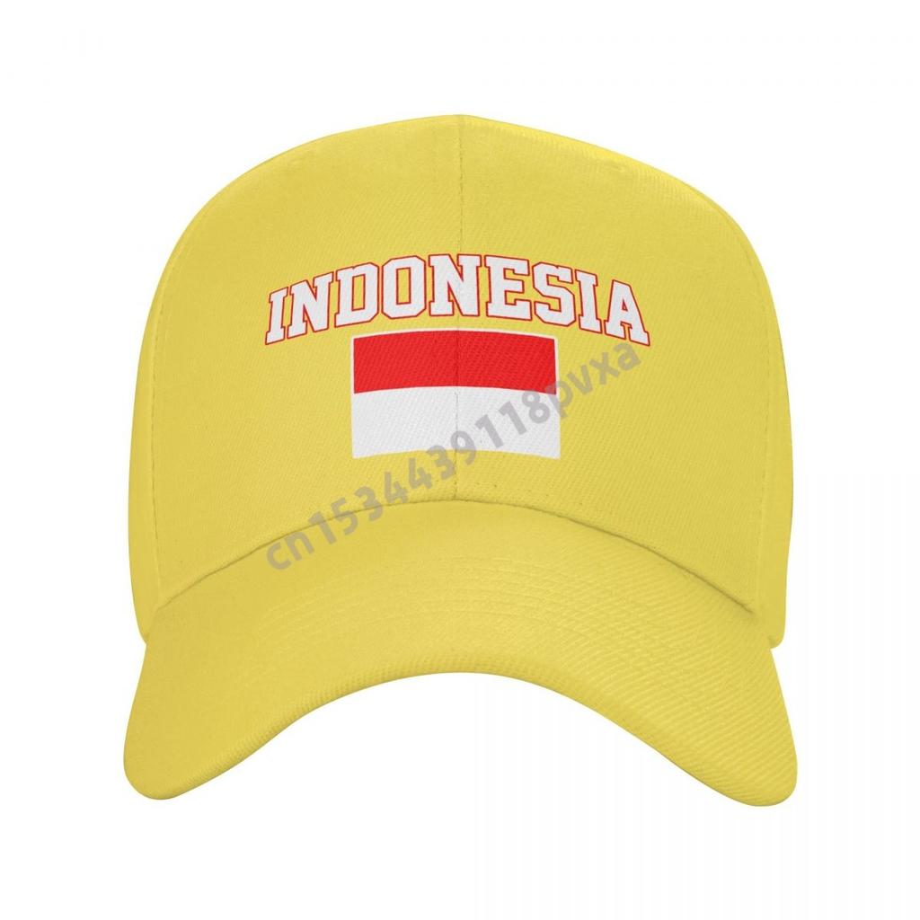 Baseball Cap Indonesia Flag Indonesian Fans Country Map Wild Sun Shade Peaked Adjustable Outdoor Caps for Unisex WoUnisex