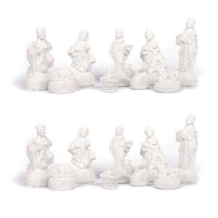 Latexové formy - GRAINE CREATIVE - Santoni - Vánoční betlém - 3 až 11 cm - Smíšené