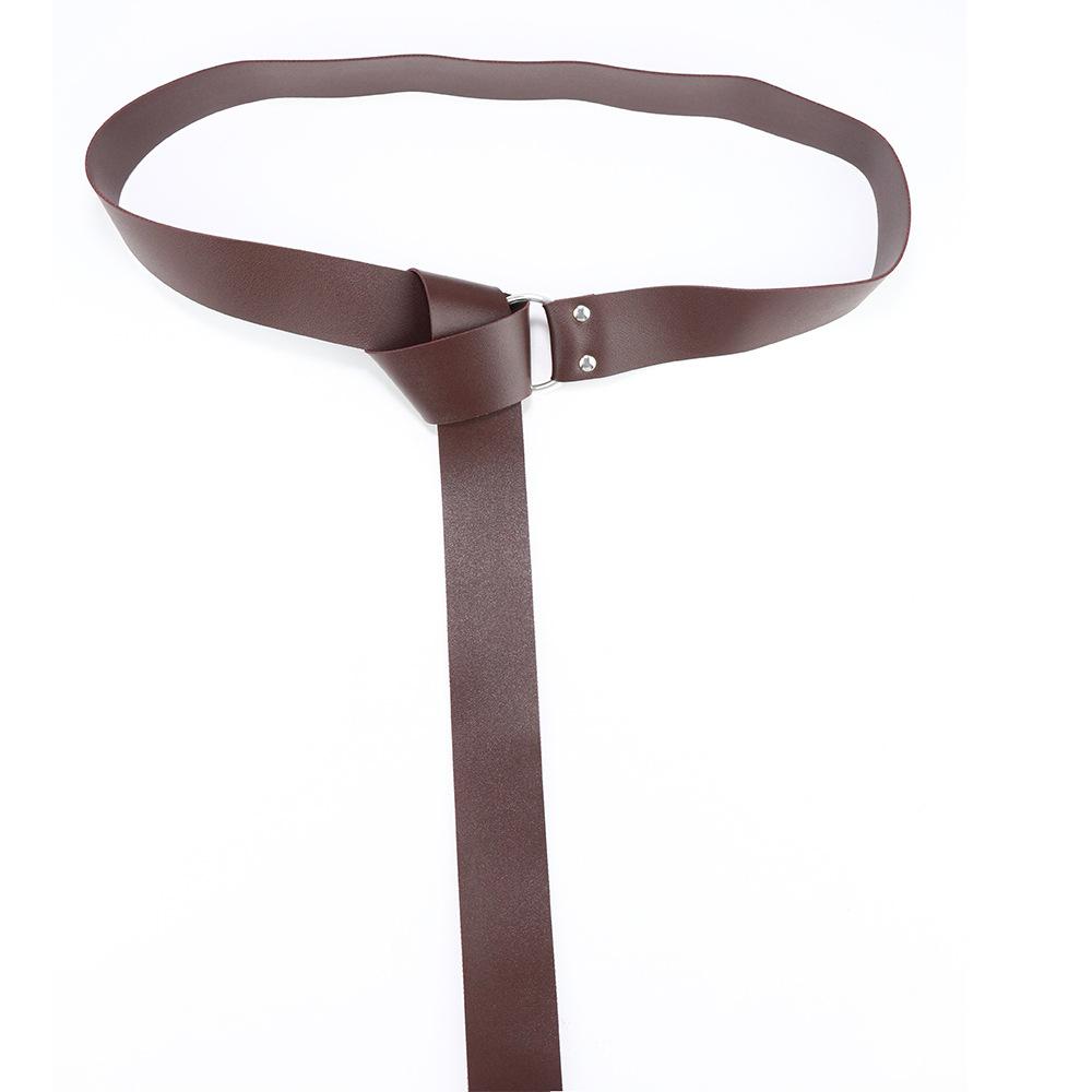 Medieval Men'S Leather Orgy Knight Belt Viking Wristband Halloween Punk Cosplay Bracer