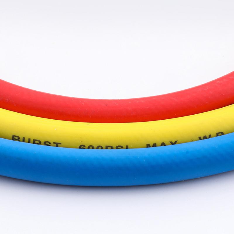 R410A 1/4'' Sae Ac Charging Hose Set 500 Psi For Air Condition Refrigerant Hoses R134 R22 Refrigeration Charging Tool