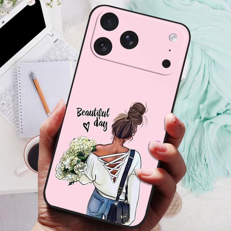 For iPhone 17 Pro Case Lion Wolf Painted Silicone Soft Back Cover For iPhone17 Pro Max Phone Case For iPhone 17 Air Protective