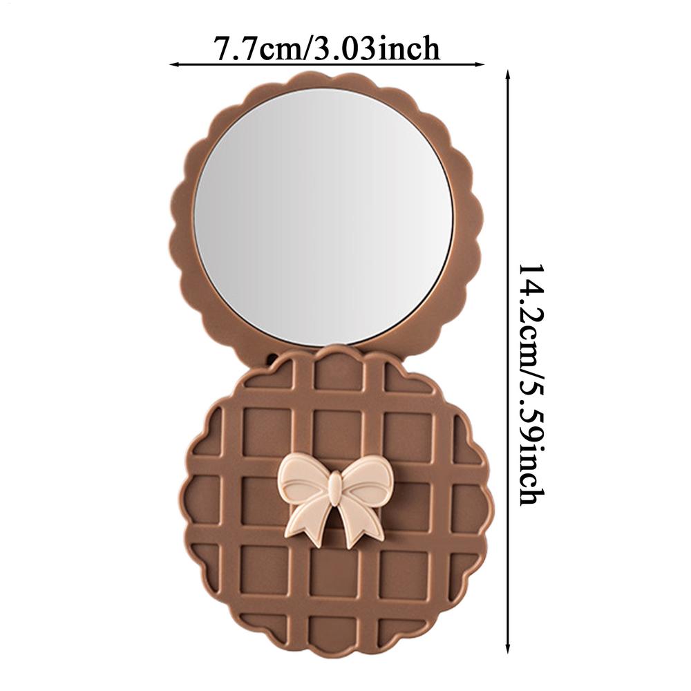 Mini Pocket Mirror Portable Travel Mirror for Women High-quality Glass Small Mirror Solid Color Makeup Mirror Round Makeup Tool