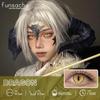 FUNSACHY 2pcs Blind White Contact Lenses for Cosplay Colored Black Contact Lens Red Color Eye Makeup for Halloween Beauty Pupils