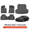 YZ For Hyundai Casper Elantra Ioniq 6 Kona Nexo Palisade Sonata Venue Car Trunk Mat Luggage Mat  TPE LHD Set Floor Liner Mat