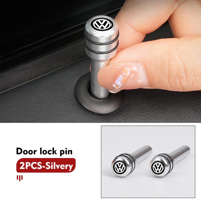 4pcs Car Truck Aluminum Door Lock Knob Pull Pins Auto For Volkswagen VW Passat Golf 4 5 6 Tiguan Polo Scirocco Jetta CCOJ1