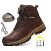 Rotating Button Safety Shoes Men Work Sneakers Indestructible Shoes Puncture-Proof Protective Shoes Work Boots Tactical Boots
