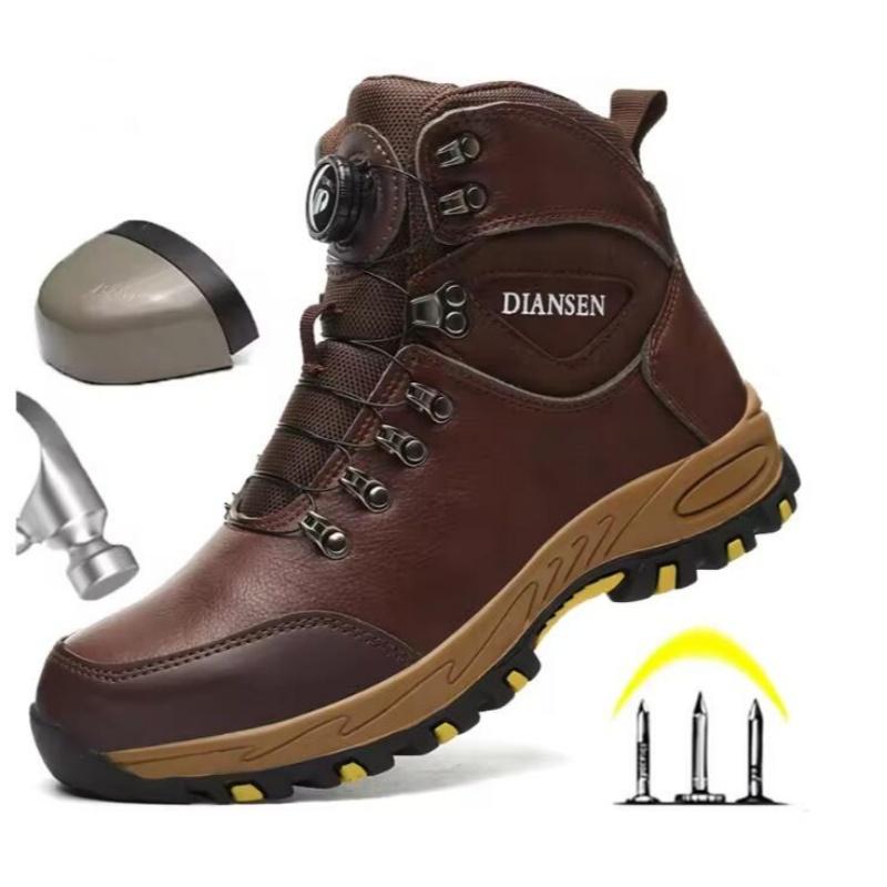 Rotating Button Safety Shoes Men Work Sneakers Indestructible Shoes Puncture-Proof Protective Shoes Work Boots Tactical Boots