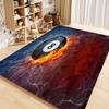 Black Billiards Door Mat Ball No Bedside Entrance Bath Floor Decoration Corridor Door 8 Mat Carpet Game Living Room Balcony