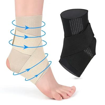 Sports Ankle Stabilizer Bracket Compression Ankle Bandage Ankle Support Protector for Basketball Football Fitness Running