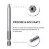 11PCS 1/4" Hex Bits Driver Tamper Proof Security Drill Magnetic Bit Set Torx Screwdriver Flat Head F1FC High Quality 50/100mm