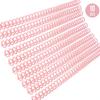 10pcs Plastic 30-Hole Loose Leaf Binders Ring Binding Spines Combs 85 Sheets Capacity for DIY Paper Notebook Album