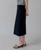Step Around Floral Straight Skirt_Black