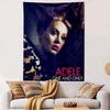 Adele One and Only Tapestry Wall Hanging, Singer Magazine Art, Soul Music Wall Decor for Bedroom Living Room
