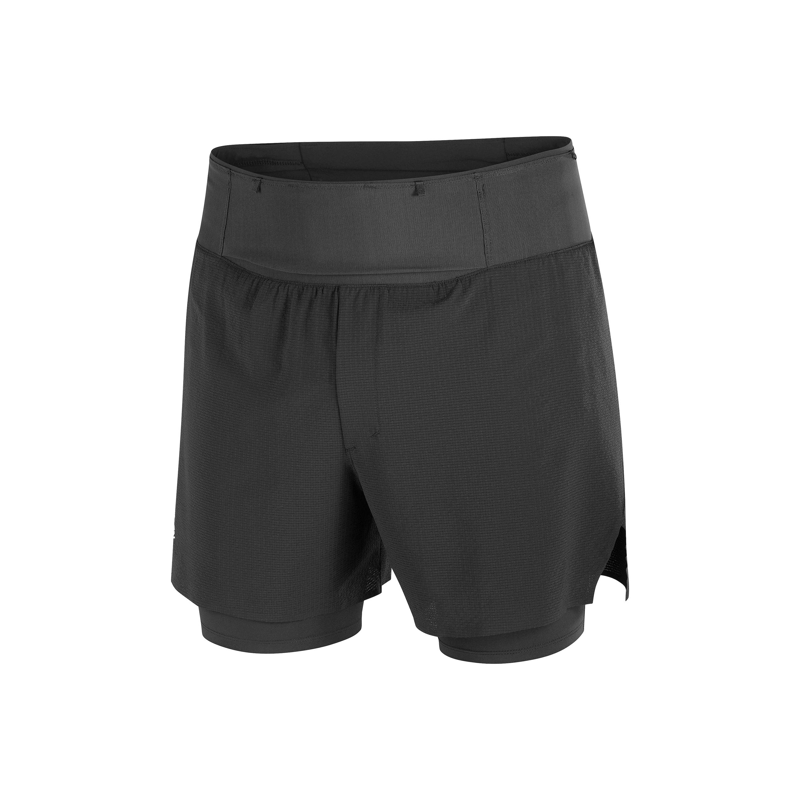 Salomon Sense Aero 2 In 1 Trail 5  Breathable Quick Dry Running Shorts Men shorts C27689 S