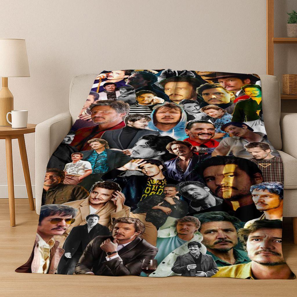 3D Jose Pedro Balmaceda Pascal Star Flannel Blanket Soft Warm Blanket for Bedroom Living Room Bed Travel Camping Picnic Gift