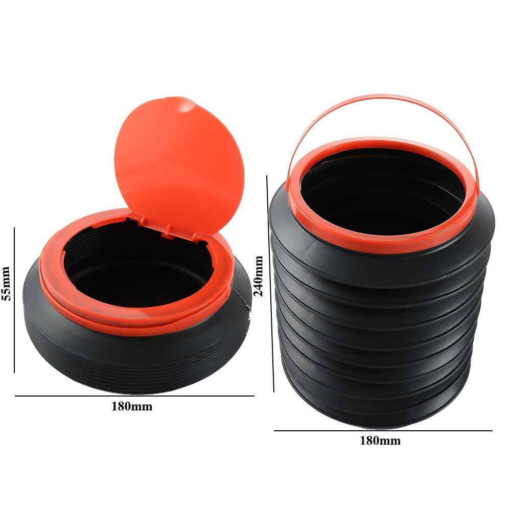 Garbage Can Water Storage Buckets Car Trash Can Car Garbage Bin Auto Trash Bin Fishing Bucket