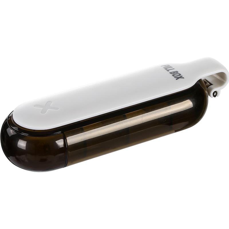 

Portable Light-proof Pill Box Travel Medicine Dispensing Pill Case Large Capacity 4 Compartments Moisture-proof Pill Organizer