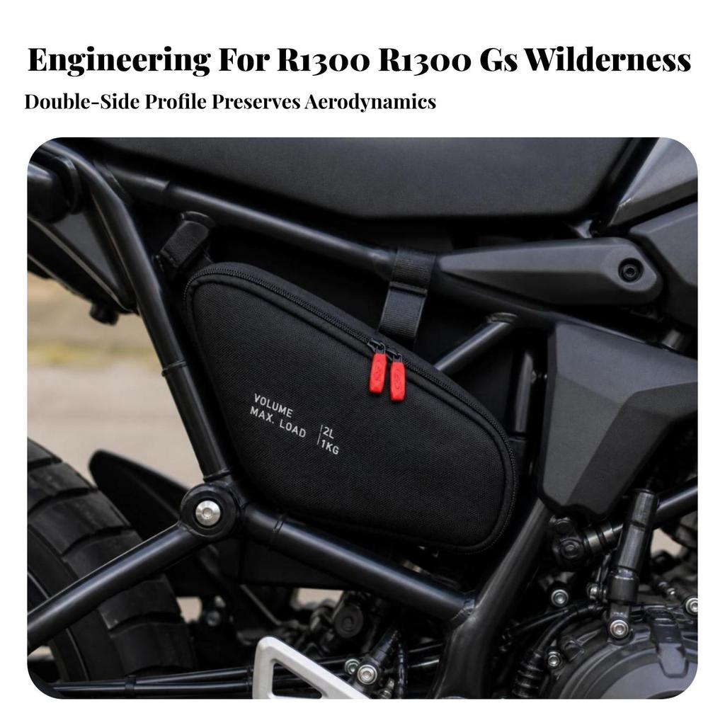 Frame Bag Waterproof Motorcycle Side Anti-Slip for Daily Commuting