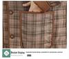 Women's Retro Plaid Thickened Cotton Padded Jacket - Casual, Warm, Versatile Winter Coat