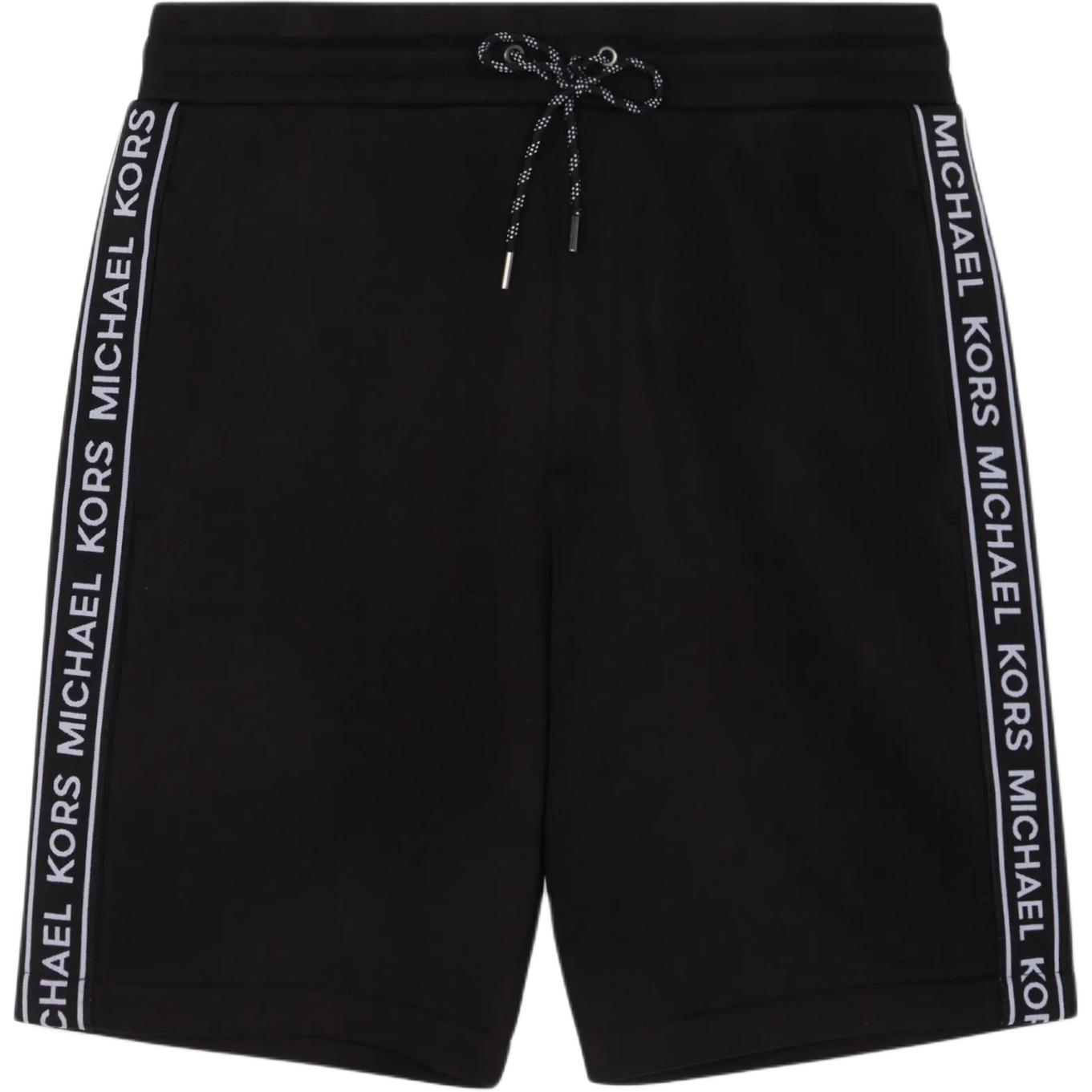 Michael Kors Ss24 Logo Print Drawstring Casual Shorts Men shorts Black OS250SK46F-001 S
