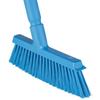 Vikan Floor Broom 3103 White, HACCP Certified, Kyowa Clean, Broom with Scraper, Ergonomic Design, Colorful, Chemical Resistant, Heavy-Duty