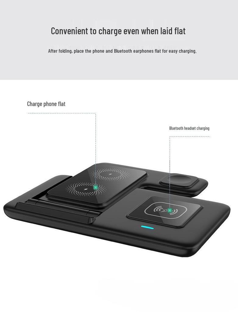 3-in-1 Folding Fast Wireless Charger 15W