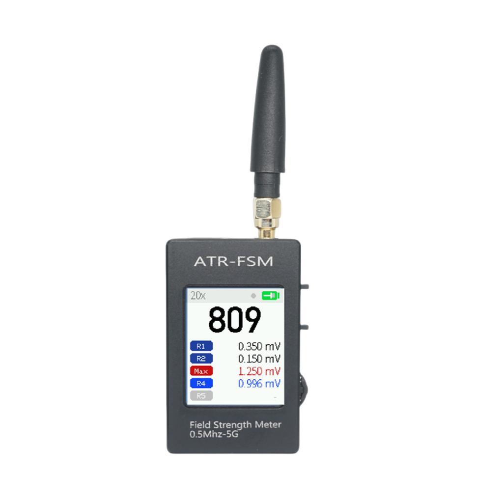 P&N Gain Switchable RF Signal Detector 0.5MHz-5GHz +50dBm~-70dBm with 4 Modes High Sensitivity Fields Intensity Indicator