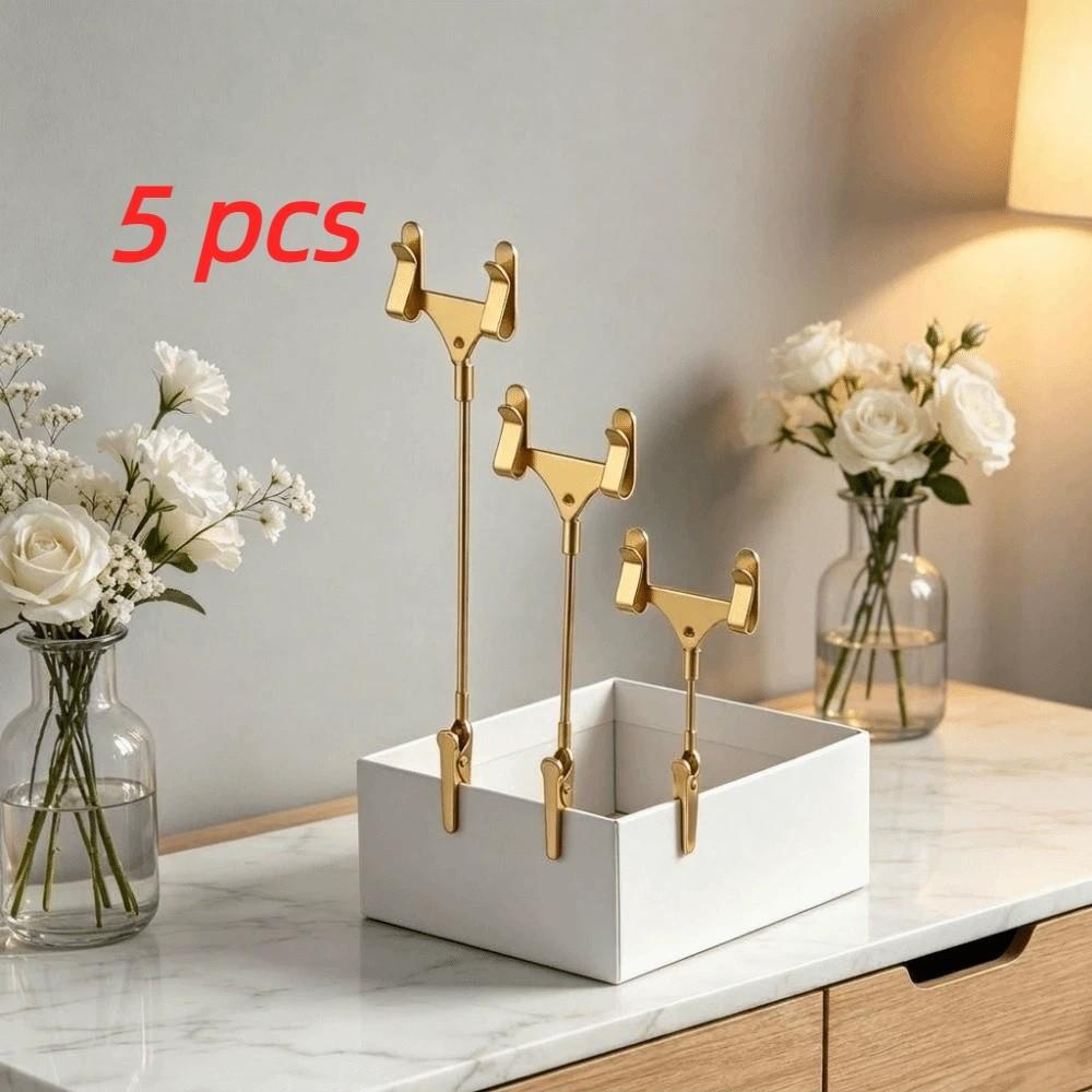 5Pcs Vertical Sign Holder Display Stand Double Head Price Display Sign Clip  Bakery Shop