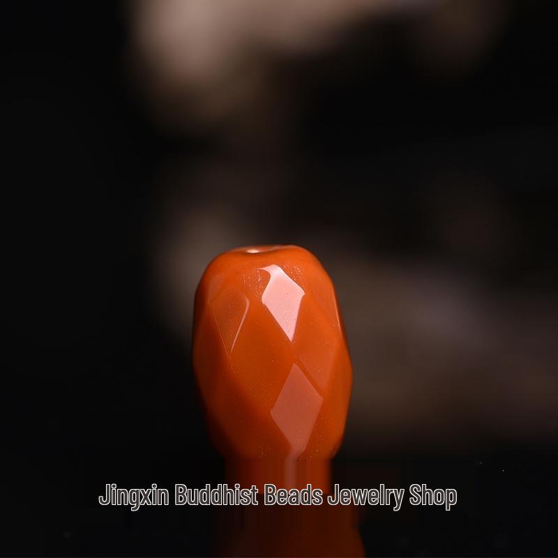 Red Agate Faceted Barrel Beads – DIY Jewelry & Bracelet Accessories